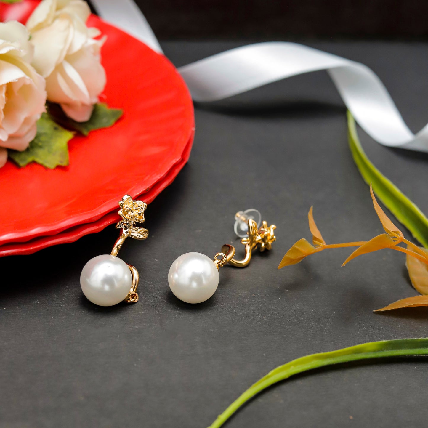 Blooming Pearl Drop Earrings
