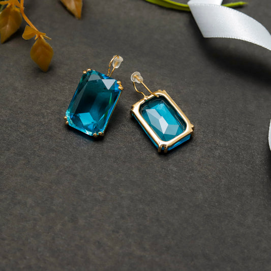 Aqua Luxe Crystal Earrings