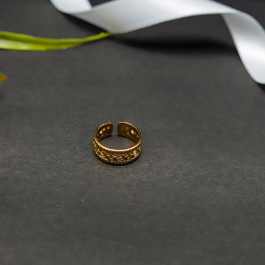 Boho Luxe Gold Tone Ring
