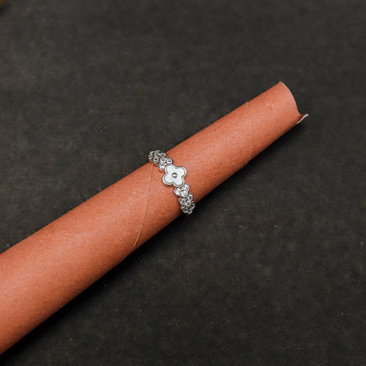 Blossom Sparkle Silver Tone Ring